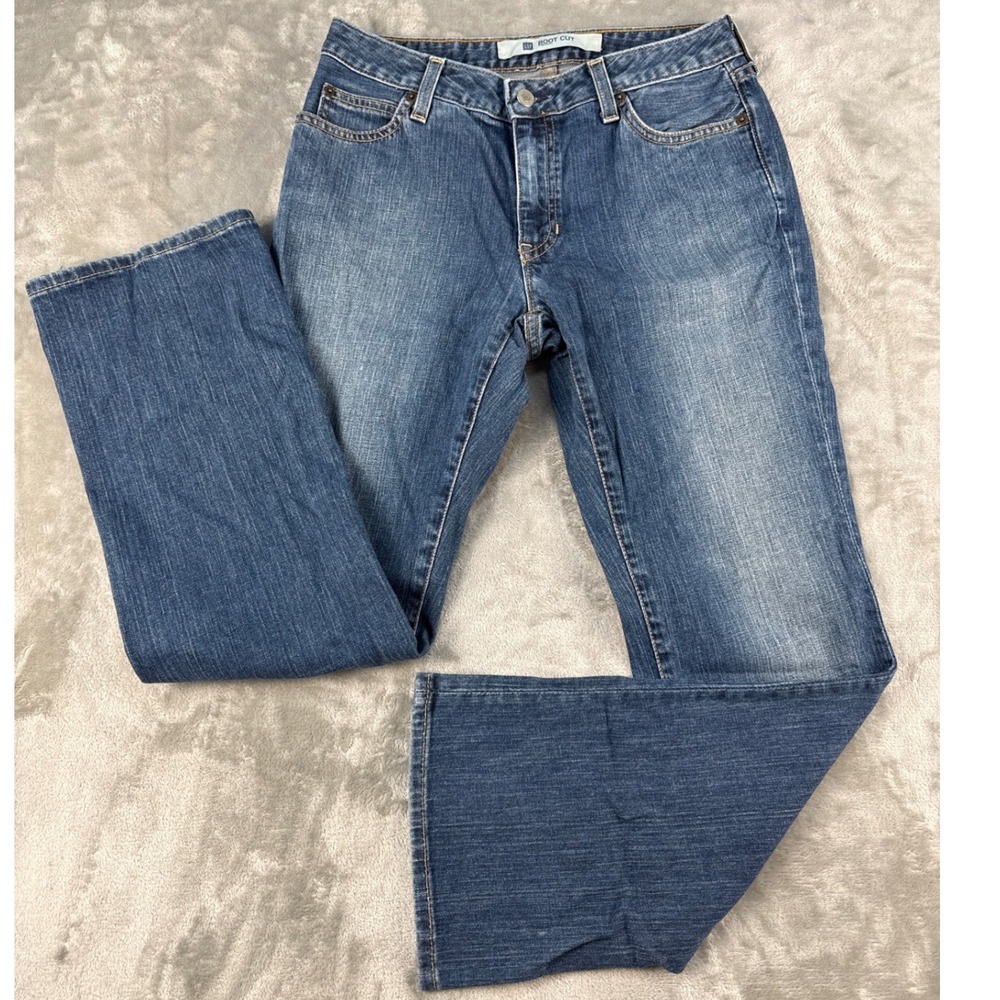 Gap Bootcut Stretch Jeans Womens 4 Ankle Blue Denim Mid Rise Made in USA 2006